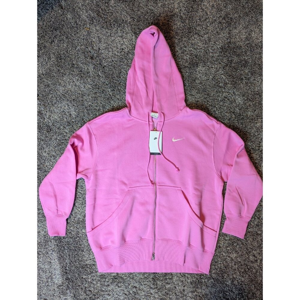 Nike Sportswear Phoenix Fleece Full-Zip Hoodie Pink DQ5758 675 Womens 2XL NWT